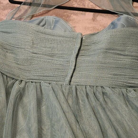 👩 ladies bridesmaids green beautiful dress - Picture 5 of 7